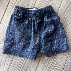 Abercrombie Kids Navy Patterned High Waist Shorts